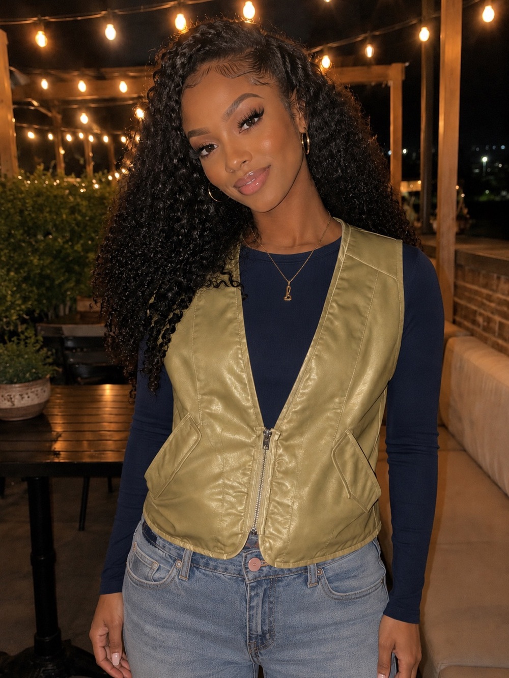 POL Gold Sleeveless Vest